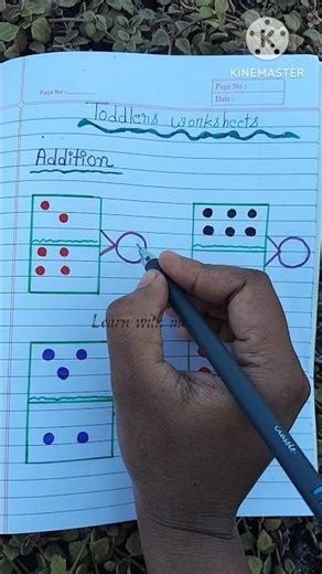 Fun addition practice//engaging addition activity🤙//worksheets for preschool#earlylearning