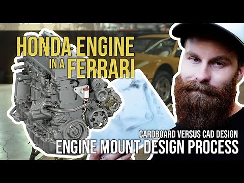 Ferrari 308 GTBi with a Honda K24 Turbo: Engine Mount Design Processes - Ep. 8