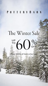Get up to 60% off during our Winter Sale! Plus, enjoy free shipping on 1000s of items. ❄️ | Pottery Barn