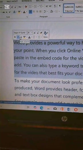 how to bold, italic and underline font #computertechnic #computer #shortcutkeys