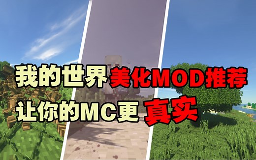 【我的世界】如何让你的MC更真实？三款1.12.2美化MOD推荐