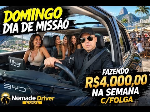 🔴IRL UBER DOMINGO DIA DAS MISSÕES NO RIO FAZENDO R$4000.00
