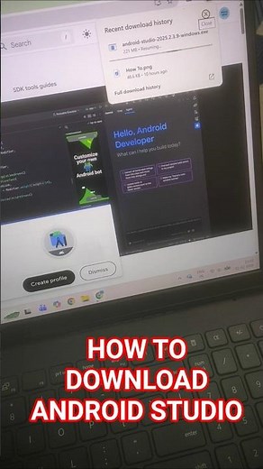 How to download and install latest version of Android Studio on windows #shorts