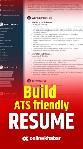 28K views · 27 reactions |  Watch this video till the end to create an ATS-friendly resume to stand out in the crowd.  Follow #oktech and #onlinekhabar for more such tech tips and tricks. #okreels #resume #atsfriendly #jobready #corporate #professional | OnlineKhabar | Facebook