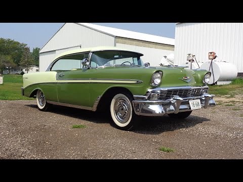 1956 Chevrolet Chevy Bel Air 2 Door in Green & Yellow & Ride on My Car Story with Lou Costabile