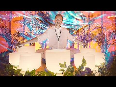 Gentle Stream Sound Bath | Singing Bowls and Calming Nature Sounds | Study and Relaxation Music