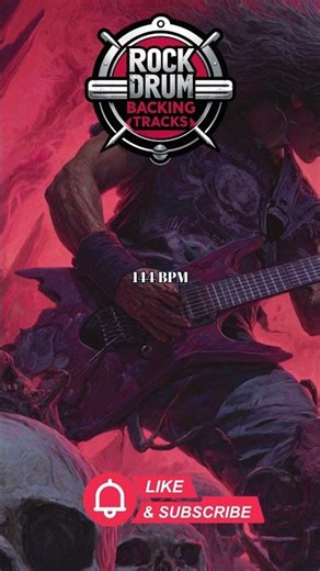 144 BPM Rock Drum Track – Fast and Energetic