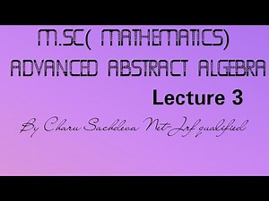 M.SC|| ADVANCED ABSTRACT ALGEBRA|| ZASSENHAU'S LEMMA|| PART 2