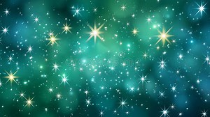 Emerald Green Background Filled with Glittering Particles and Stars. Stock Footage - Video of glow, pattern: 388838190