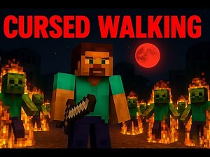 Trying Cursed Walking – Minecraft Zombie Apocalypse Modpack! 🧟🌆