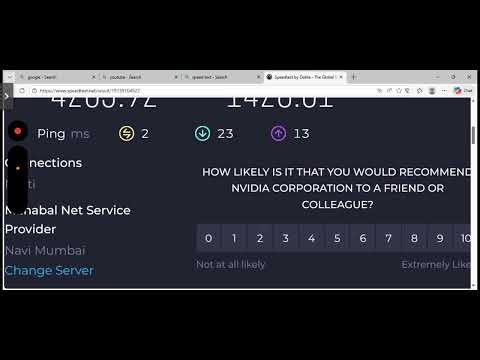 I ran an internet speed test on the Nvidia GeForce Now server and here’s what I got.