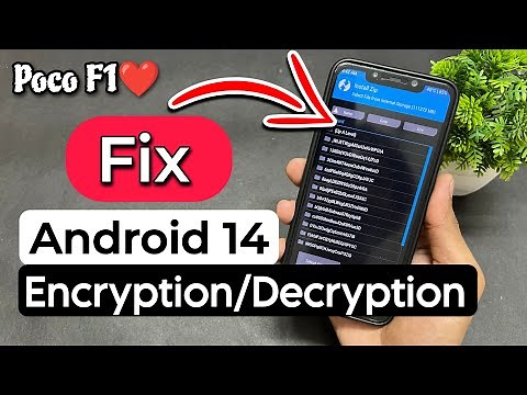 Poco F1 Remove Encryption On Android 14. Fix Encryption Decryption On Poco F1 | TWRP 3.7.0 A12 v3
