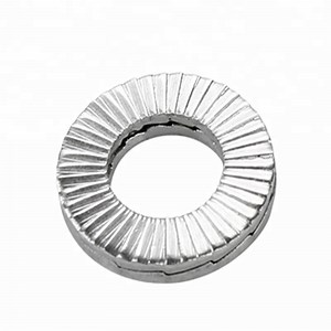 [Hot Item] Hex Head Nut Self Lock Washer DIN25201 M3-M100 Single Coil Spring