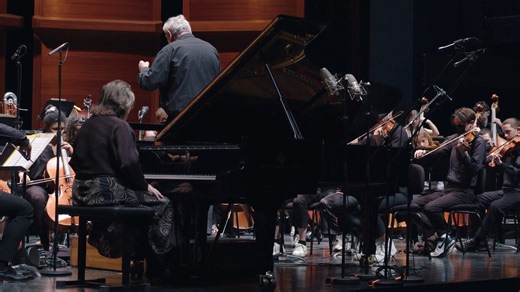 OUT NOW: Elisabeth Leonskaja’s newest album of Beethoven, with the Orchestre Français des Jeunes and Michael Schønwandt🎶 Here is a clip of the magical second movement of Beethoven’s Emperor Concerto, showcasing the connection between soloist, orchestra and conductor🤩 Listen to the album: https://w.lnk.to/elbeethFL #Beethoven #Piano #Quintet #ElisabethLeonskaja | Warner Classics & Erato
