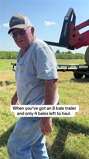 Hay Hauling Hack: 8-Bale Trailer, 4 Bales Left