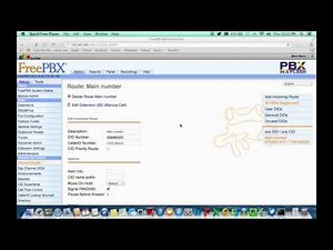 Setting up Inbound Routes inside FreePBX