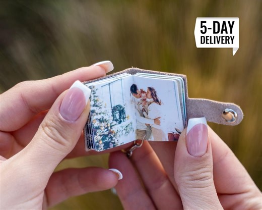 Photobook Keychain, Christmas Gift, Valentines Gift, Photo Keychain, Small Photo Album Keychain, Picture Album Keyring, Picture Keychain - Etsy