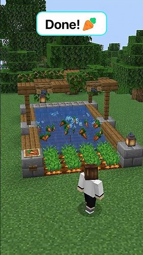 Really Simple Carrot Farm in Minecraft! 🥕 #minecraft #shorts