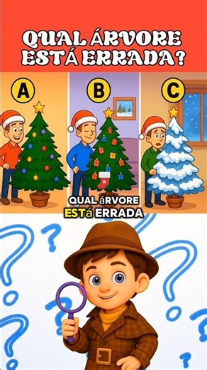 🌲 WHICH TREE IS WRONG? #quiz #riddle #christmas #christmastree
