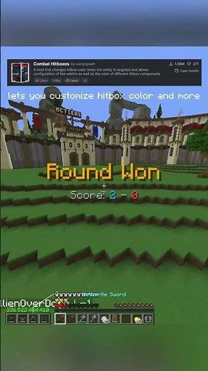 BEST MODS for MINECRAFT PVP #pvp #minecraft #tutorial
