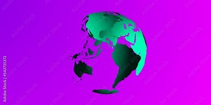 3d earth animation Digital earth map animated . Animated earth globe spinning news background.
