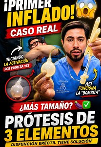 ¿Ves esta bombita? Hoy mi paciente la va a usar por primera vez... La cirugía fue solo el primer paso. 👨🏻‍⚕️ Hoy activamos por primera vez una prótesis de pene inflable de 3 elementos. Este proceso, conocido como cycling, es fundamental para aprender a usar la prótesis y favorecer una adecuada recuperación. ¿Conocías esta etapa? 👇 📍Monterrey, México 👨‍⚕️ Dr. Carlos Guerra | Urólogo R.S. CE 9112185 UNE CP 12889324 UANL COFEPRIS: 2319032002A00047 Citas al : 528122114904 o al 528180841796 Uról