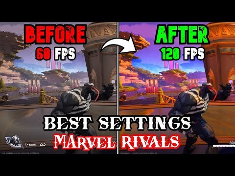 🔧 MARVEL RIVALS: Dramatically increase performance / FPS with any setup! *Best Settings* 🖱️🎮✅