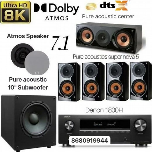 🎯 DTS:X vs Dolby Atmos 🤯 Av receivers 7.1 ch Speaker package 🔊 5.1.2 set-up