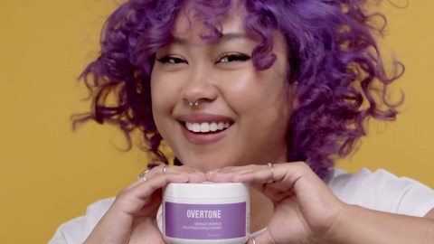 Overtone Semi Permanent Hair Color Conditioner, Smoky Lavender, 8 oz, Nourishing, Damage-Free, Color Depositing Mask for All Hair Types with Shea Butter & Coconut Oil, Vegan & Cruelty-Free