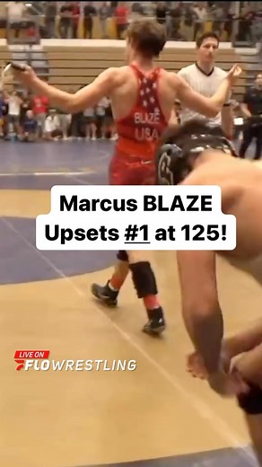 Marcus Blaze just UPSET the #1 ranked wrestler in the NCAA at 125 Matt Ramos in the Semifinals of the Clarion Open! | FloWrestling