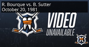 Ray Bourque vs. Brian Sutter, October 20, 1981 - Boston Bruins vs. St Louis Blues | HockeyFights