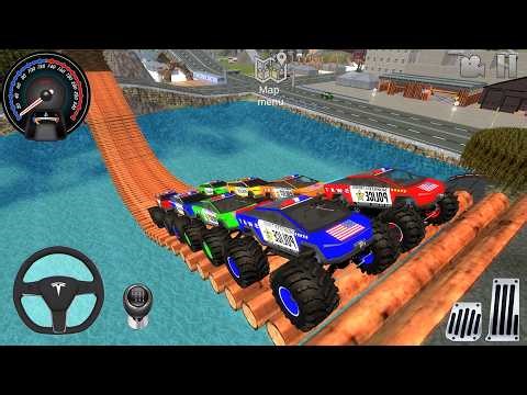 Juegos De Carros - Police Monster Trucks Impossible Driver #2 - Car Extreme Racing Android Gameplay