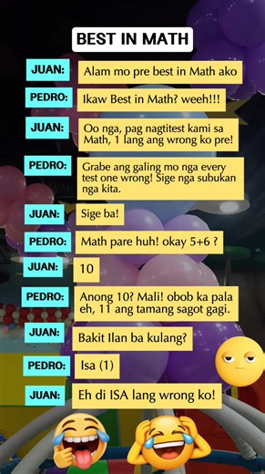 Pinoy Jokes | Best in Math daw siya #BestInMathDaw #MaliPaRinSagot #MathIsHard #TawaMunaBagoMagcompute #PinoyHumor #MathFails #WalangForeverSaTamangSagot #RelateMuch #KabogSiCalculator | Miss Oragon