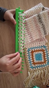 Knitting loom for beginners step by step #knitting_loom #scarf #crochet #knitting #handmade #fblifestyle | Knitting loom scarf
