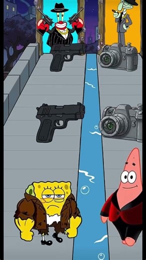 Mafia boss SpongeBob vs Patric star
