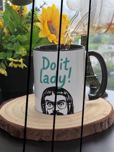 Do it lady funny mug ☕️ #chit #doitlady #theoffice #workhumor #sketchcomedy