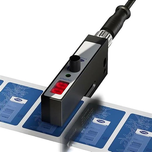 FGU03-S Aluminum Alloy Non-transparent Label Sensor M8 4PIN Slot Type Photoelectric Label Sensor