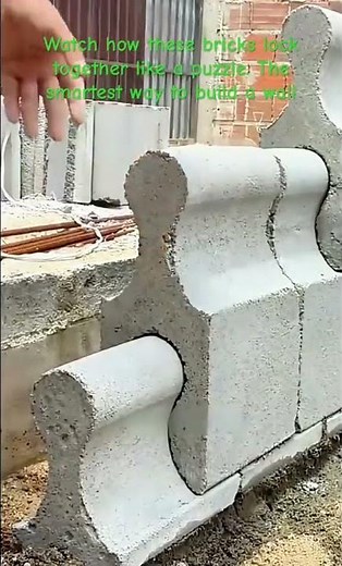 Interlocking "Dry Stack" Masonry System #gardenideas #fencedesign #buildinghacks #bricklayer