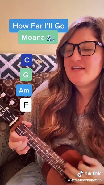 Easy Disney Songs to Play on Your Uke Part 2 - How Far I'll Go 🌊