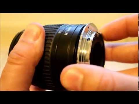 Removing lens adapter from Nikon lens (Nikon to Canon EOS)