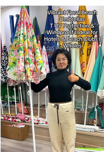 Our floral-print beach umbrellas are a summer must-have! Full customization (logo, size, fabric) UV 50 protection & durable windproof frame MOQ starts from 50 pcs, with 7-day sample service Perfect for resort chains, boutique shops, and seasonal promotions. DM now for your wholesale quote #beachumbrella #Chinaumbrella #oem #b2b #outdoorretailsupplier