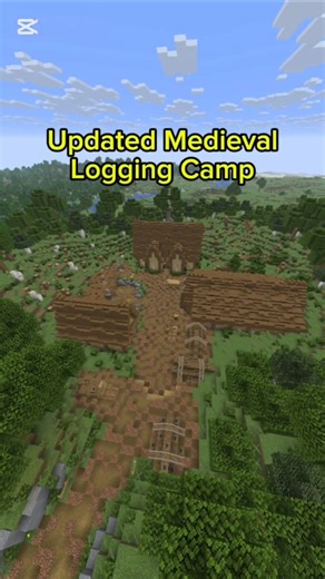 This Medieval Minecraft Logging Camp just got an upgrade 🌲
