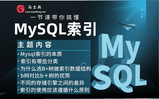 2024最新版MySQL索引讲解！一个视频带你彻底搞懂MySQL索引！！【马士兵】
