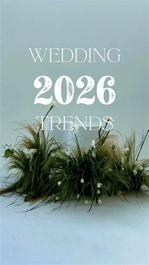 Style Me Events | Rentals & Design | Florals & Furniture on Instagram: "The wedding trends defining 2026 ✨ From organic grass florals to cascading table designs and dramatic drapery, every detail is meant to make a statement. Reception design has never looked better 🤍 #LuxuryWeddings #WeddingDesignTrends #stylemeevents"