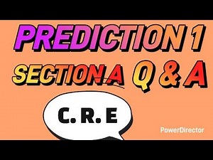 GRADE 9 CRE PREDICTION 1 SECTION A REVISION QUESTIONS AND ANSWERS #KJSEA