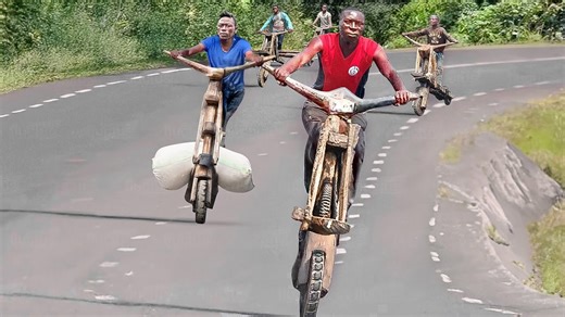 Inside an African wooden scooter crew's daily routine
