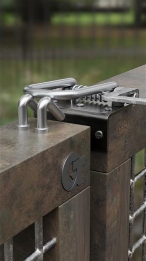 "Automatic Latching Door Lock "Sliding Gate Latch | #Shorts #GateLock #SlidingLatch"