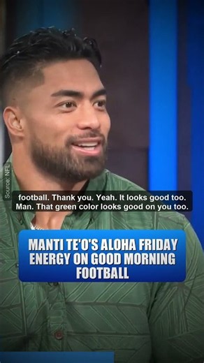 Manti Te'o's Aloha Friday Energy on Good Morning Football