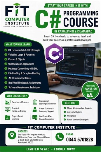 C # Programing Course In Rawalpindi And Islamabad