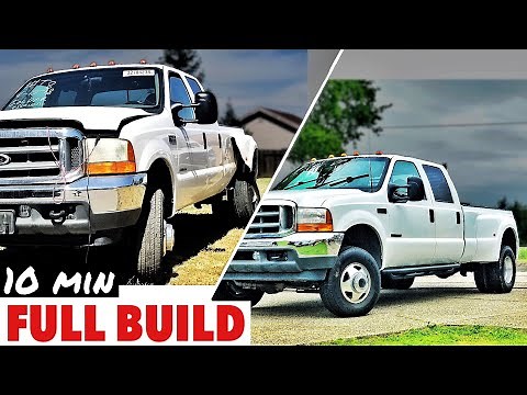 10 Min FULL BUILD - 2001 Ford F350 4x4 Dually Powerstroke 7.3L